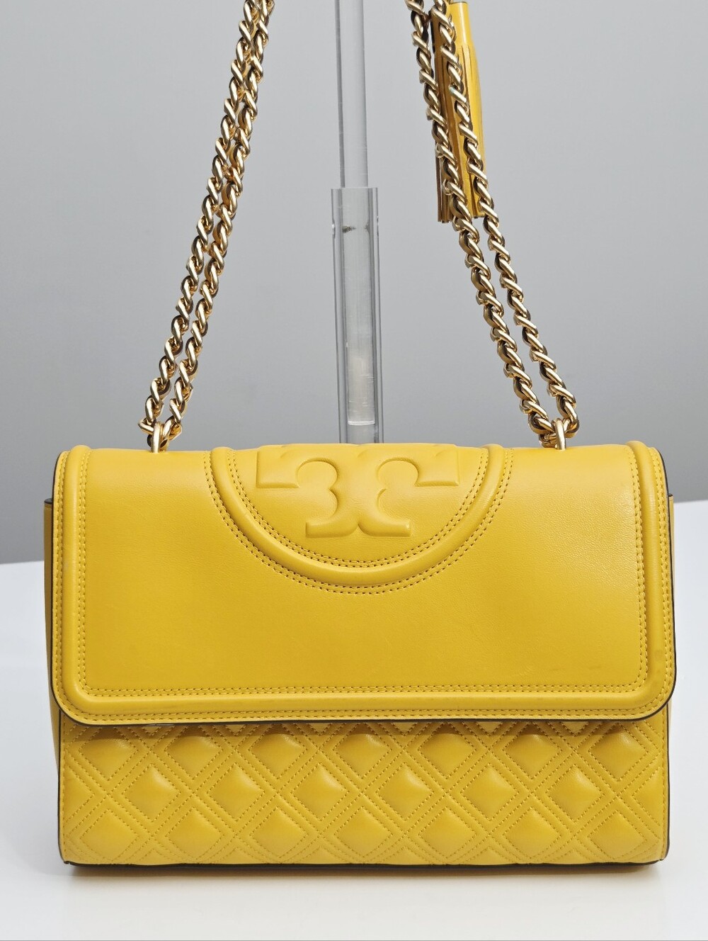 TORY BURCH FLEMING SHOULDER BAG - GOLDEN CREST
